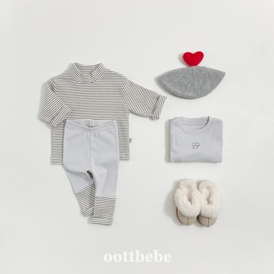 Oottbebe83｜(1y-7y)   冬季條紋拼接內搭褲7