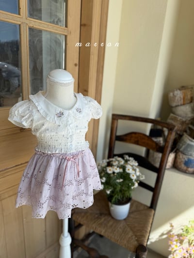 Marron13｜(1y-6y) 鏤空花邊蕾絲裙5