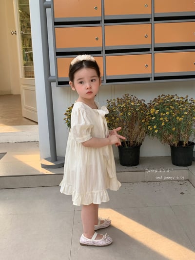 JE13｜(66-120cm) 蝴蝶結緞帶包屁洋裝9