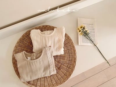 Valubebe82｜(65-80) 蕾絲刺繡包屁洋裝11