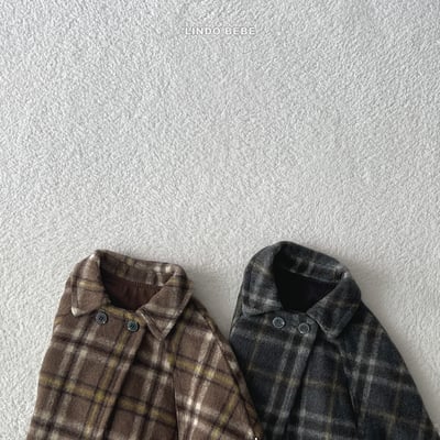 Lindo31｜(3m-18m) 學院格紋斗篷6
