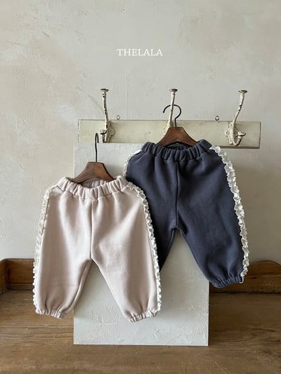 thelala40｜ (1y-6y) 蕾絲花邊休閒長褲1