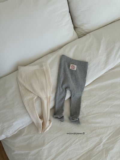 Bloom.b37｜(0m-18m) 素面羅紋褲襪11