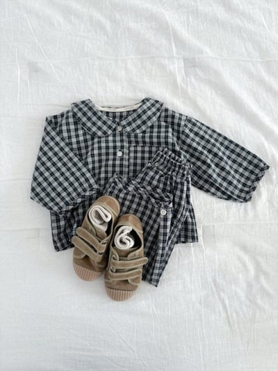 MiniRobe23｜(70-110) 有領口袋襯衫19