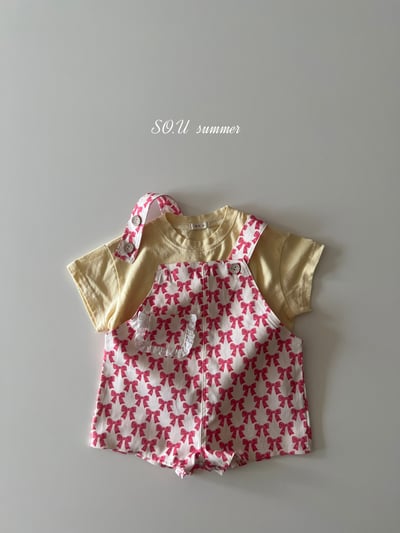 SO.U19｜(6m-4y) 蝴蝶結印花包屁扣吊帶褲15