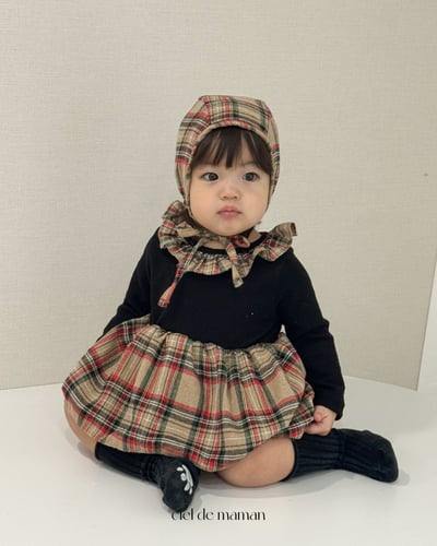 Cieldemaman15｜(3M~15M)  2色瑪麗格子連身裙16