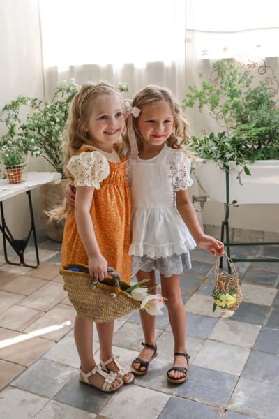 FLO20｜(75-140) 小碎花細肩洋裝7