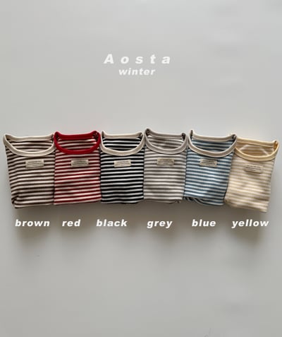 AOSTA57｜(6m-5y) 羅紋圓領上衣3