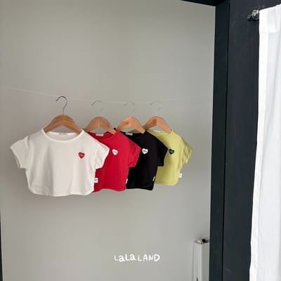 lala land08｜(3m-18m) 4色經典LOGO愛心上衣20