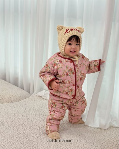 Cieldemaman14｜(76cm~94cm)  2色花花絎縫套裝4