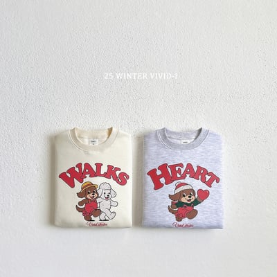 vivid42｜(78cm-125cm) 小狗印花休閒上衣3