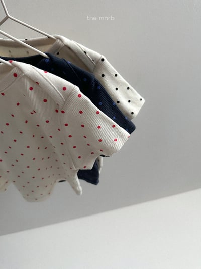 MiniRobe17｜(70-110) 波點圓弧領上衣7