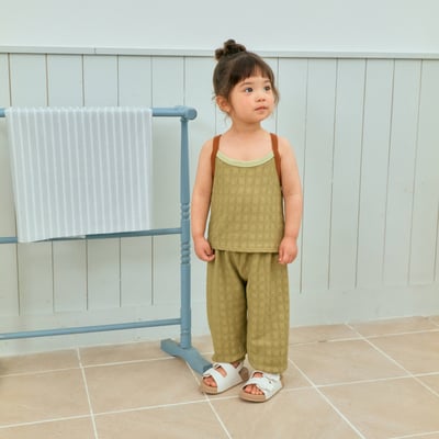 1st blue44｜(~93-118cm) 配色肩帶背心7