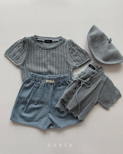 AOSTA32｜(1y-5y) 3款針織鏤空紋上衣13