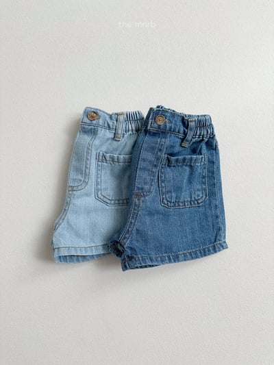 MiniRobe35｜(70-110) 雙口袋牛仔短褲9