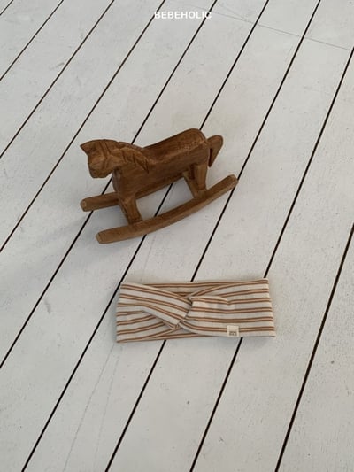 Bebe holic04｜(3m-18m) 扭結條紋髮帶10