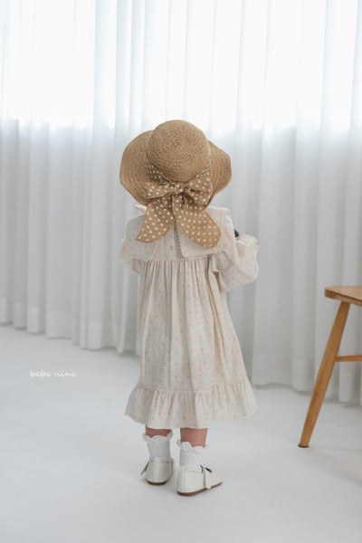 bebe nine17 (65-90) 2色翻領荷葉滾邊洋裝6