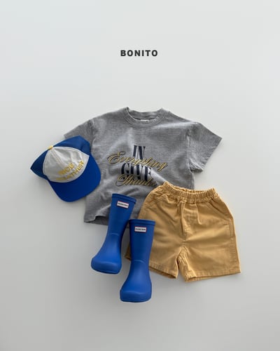 Bonito49｜(75cm-125cm) 5色特製純棉五分褲13