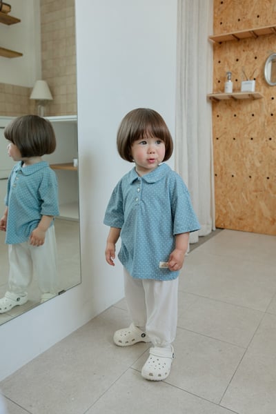 onu33｜(70cm-115cm) 波點有領上衣9