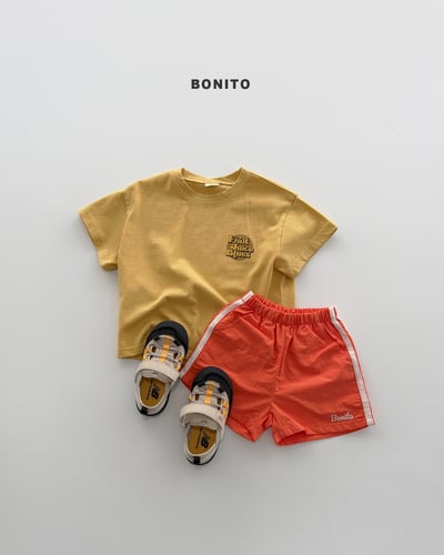 Bonito42｜(75cm-125cm) 4色運動雙線條短褲6