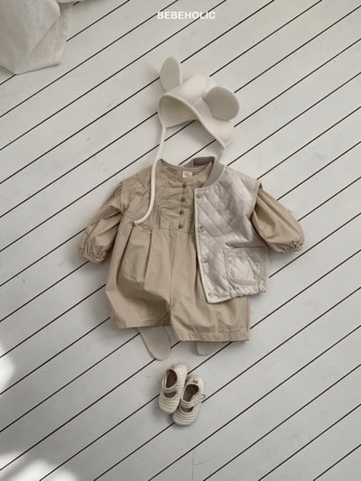 Bebe holic54｜(6m-18m) 日系簡約連身包屁褲14