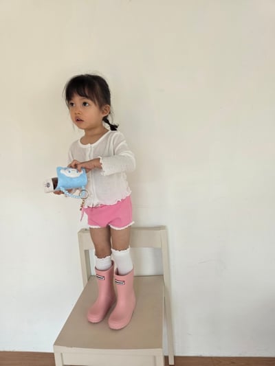 Color03｜(75-115cm) 蕾絲滾邊短褲11