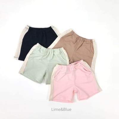 LIME&BLUE24｜(80-118cm)  袖邊拼色套裝3