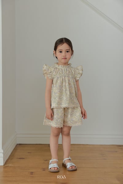 ROA10｜(6m-18m) 2色浪漫蕾絲滾邊短褲2