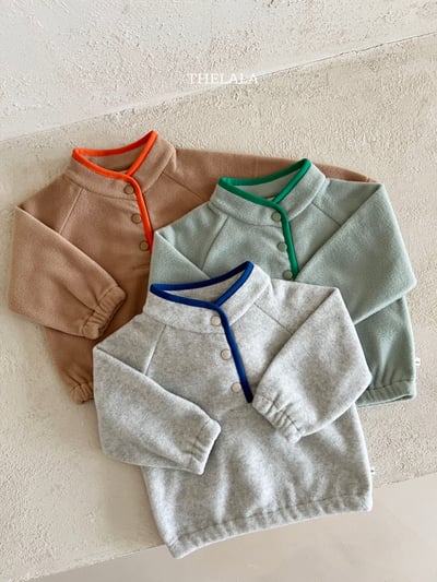 thelala43｜ (1y-6y) 半開襟絨毛上衣10
