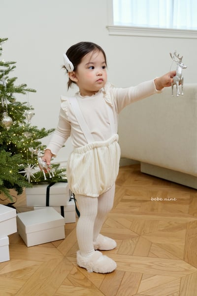 bebe nine51 (55cm-85cm) 2色壓紋吊帶包屁褲9