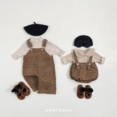 Oottbebe06｜(0m-12m)豹紋吊帶包屁褲8