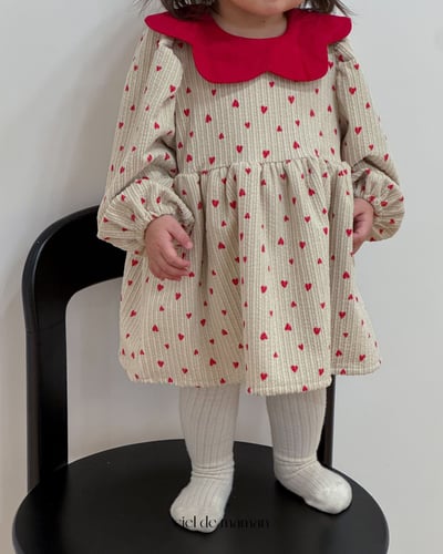 Cieldemaman18｜(3M~15M)  愛心翻領連身裙11