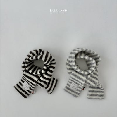 lala land47｜(free) 2色條紋保暖圍巾1