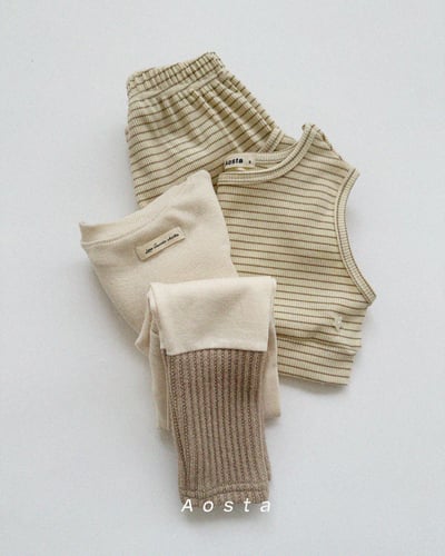 AOSTA37｜(6m-5y) 經典拚色緊身褲16