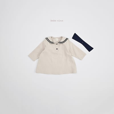 bebe nine31  (65-115) 2色水手領帶洋裝15