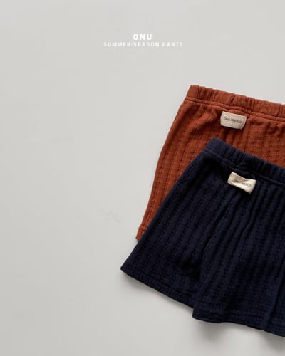 onu08｜(70cm-115cm) 緹花麻花捲短褲4