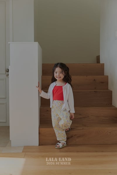 lala land70｜(75-120cm) 2色草莓格紋/碎花縮口褲4