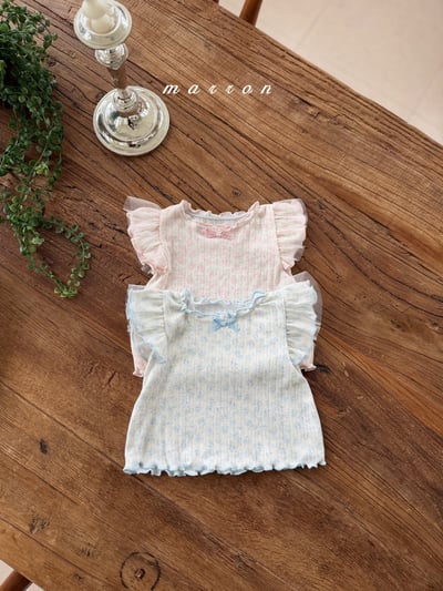 Marron02｜(3m-18m) 蕾絲小碎花套裝4