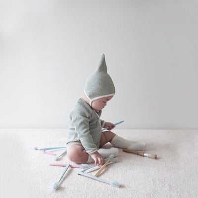 LEMONADE20｜(55cm-85cm) 3色撞色口袋包屁衣含帽子6