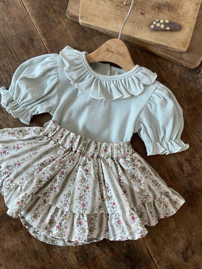Anne Shirley10｜(1y-5y) 3色荷葉波點公主袖上衣25