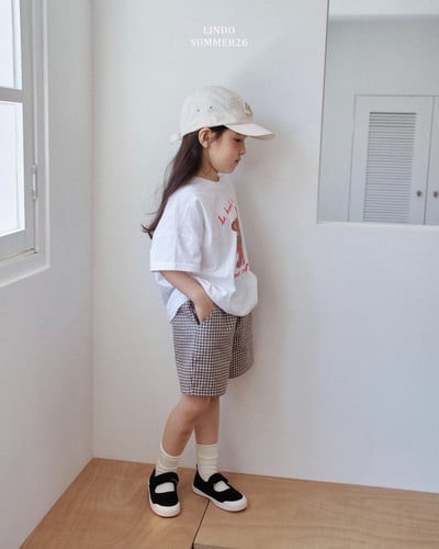 Lindo61｜(80-125) 格紋短褲18