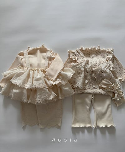 AOSTA16｜(6m-5y) 蕾絲綁帶背心3