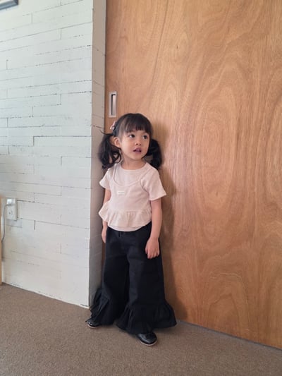 Color17｜(75-115cm) 荷葉邊兩件式上衣10