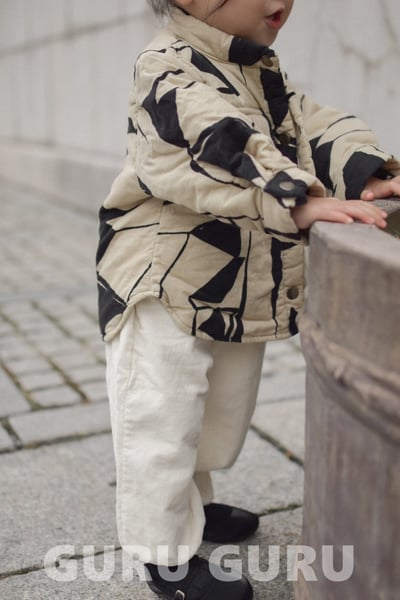 GURU GURU16｜(6m-24m) 2色印花夾層棉外套10