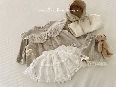 Valubebe60｜(65-80) 蕾絲花邊蛋糕包屁裙17