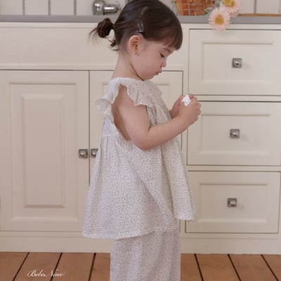 bebe nine19  (65cm-115cm) 2色天使寬鬆褲套裝11