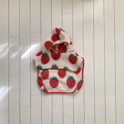 Fondue 31｜(65cm-120cm)  草莓連帽披風11