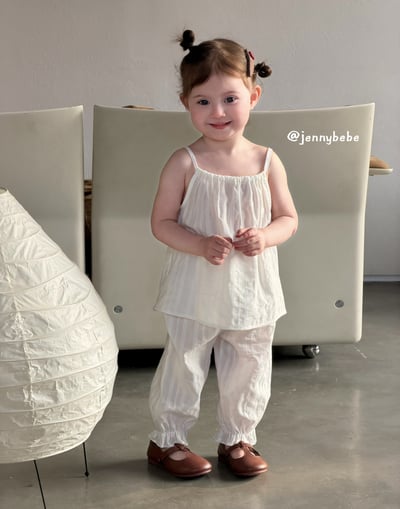 JE733｜(80-110cm) 細肩抽繩壓紋套裝3