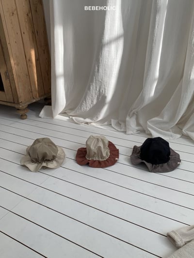 Bebe holic03｜(3m-18m) 拚色漁夫綁帶帽9