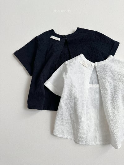 MiniRobe28｜(70-110) 簡約抓皺設計上衣9